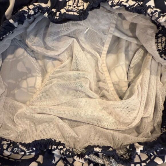 Rainforest Navy Blue and White Sea Turtle Swim Trunks Pockets Size Medium - Picture 8 of 13